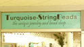 turquoise string beads